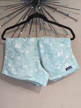 Patagonia Baggies XS Printed Shorts Drawstring Elastic Band Drawstring Pockets
